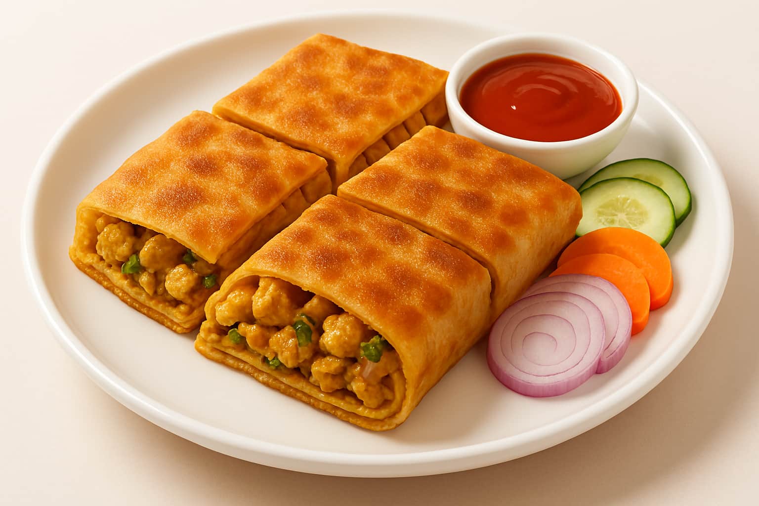 Chicken Moglai Paratha  - Quality Food Kuli