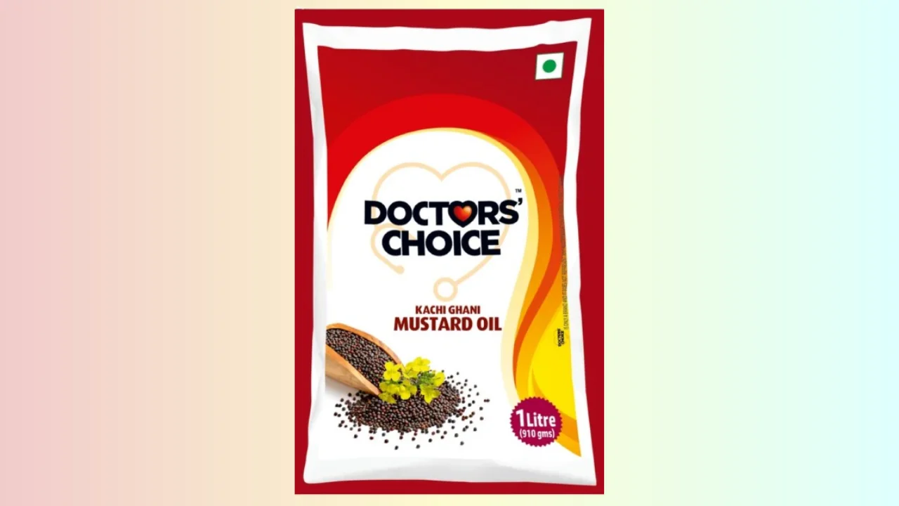 Doctors Choice Kacchi Ghani Mustard Oil Pouch - 1 ltr - Quality Grocery Kuli