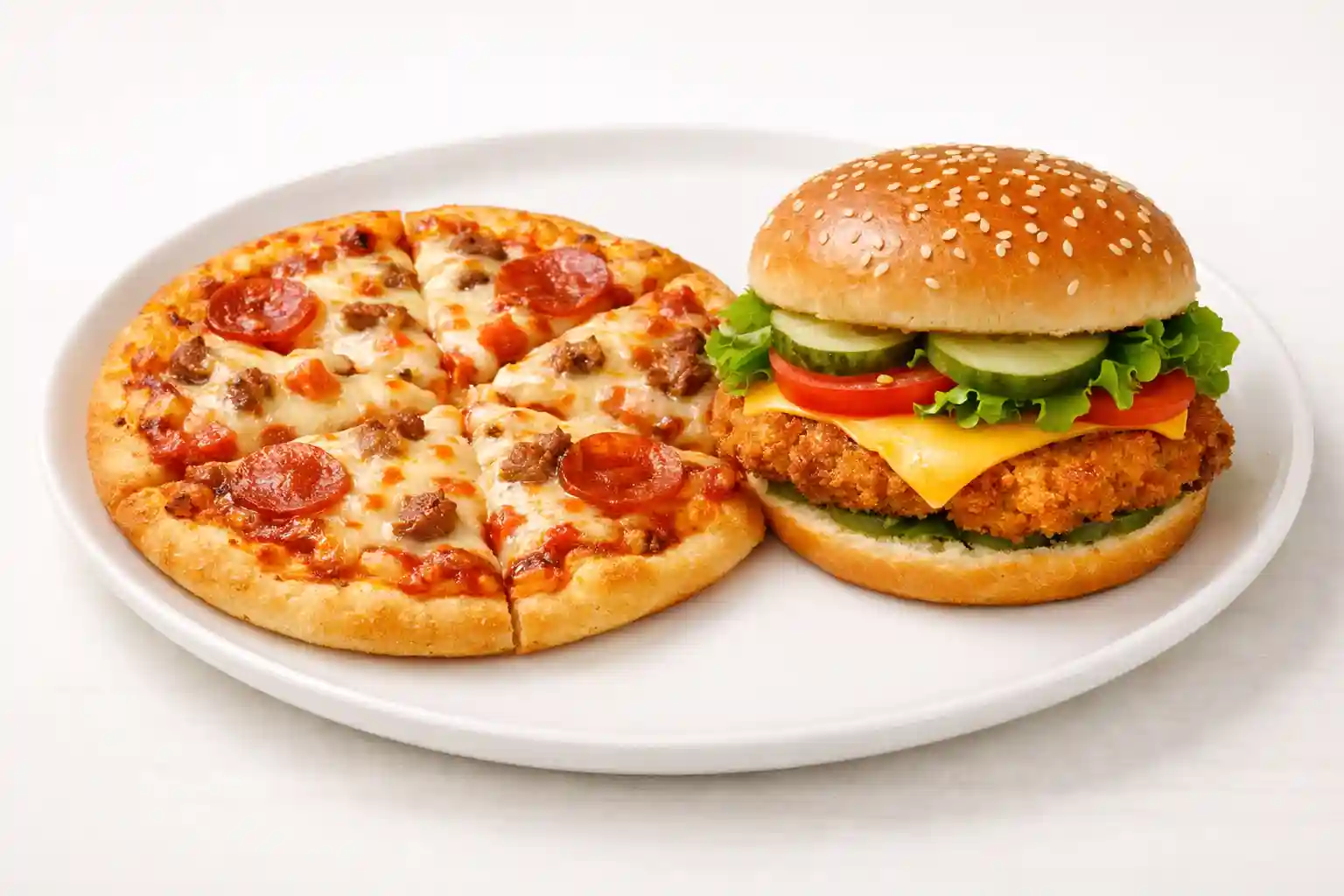 Combo – Pizza & Burger - Quality Food Kuli