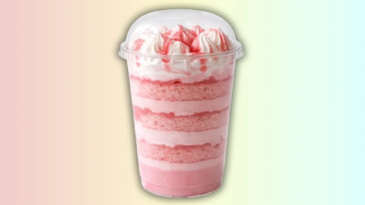Glass Cake – Strawberry Flavour
